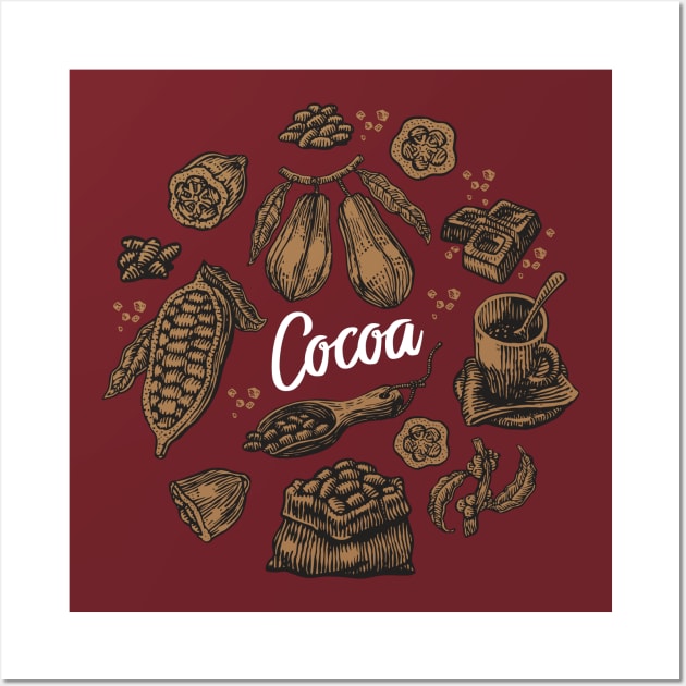 CoCoa Plant Wall Art by Mako Design 